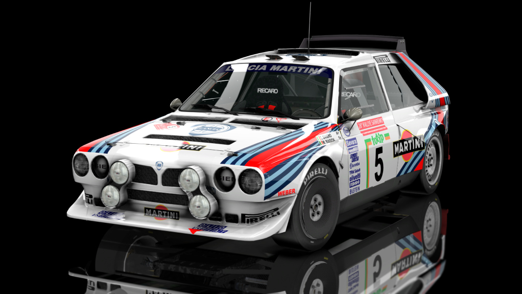 GRB Lancia Delta S4 PMW, skin Biasion_Siviero__Rally_Sanremo_86