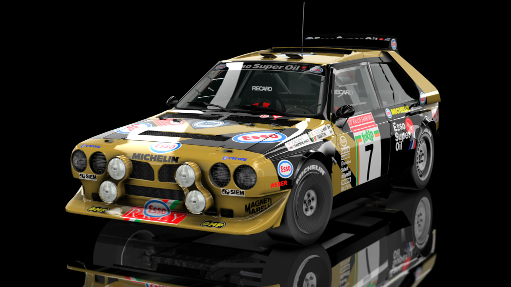 GRB Lancia Delta S4 PMW, skin Tedeschini_Tabaton_Rally_Sanremo_86