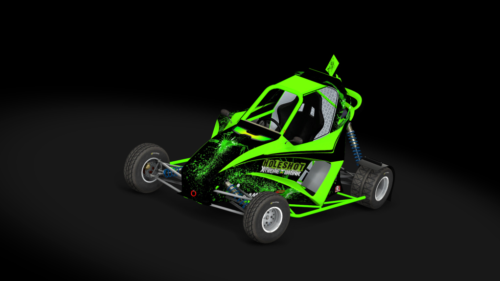 Kamikaz K2 Junior, skin HOLESHOT_Noir