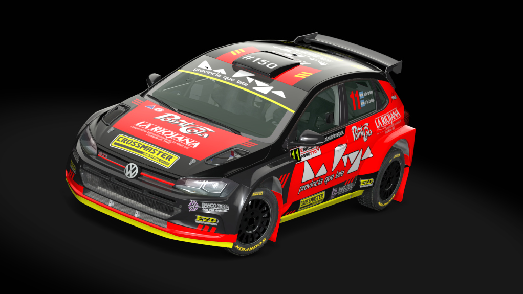 Volkswagen Polo R5, skin N.DE LA VEGA