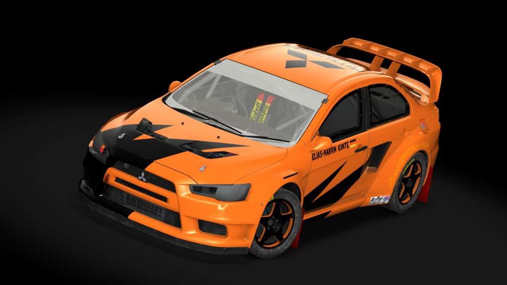 RallyCross Mitsubishi EVO X KL5, skin Elias Kunte