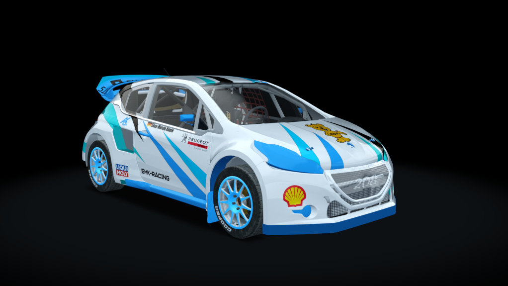 Rallycross Peugeot 208 KL5 Elias Kunte Ax-Online, skin E.Kunte AX-Online V2