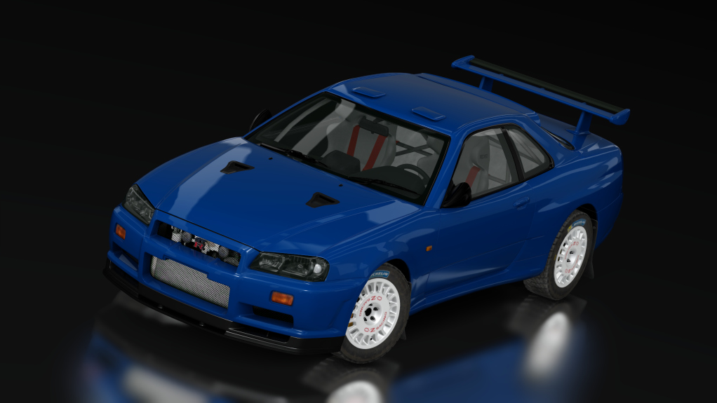 Nissan R34 Rally Gravel, skin 00_x_bayside_blue