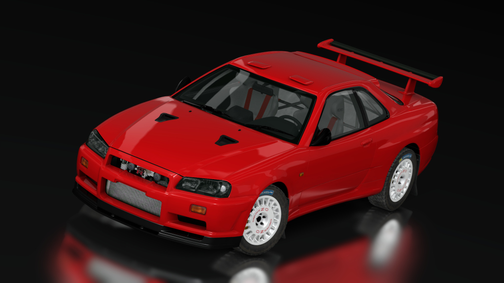 Nissan R34 Rally Gravel, skin 01_active_red