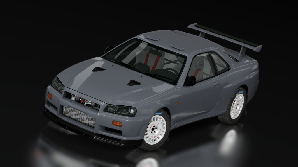 Nissan R34 Rally Gravel, skin 02_athlete_silver