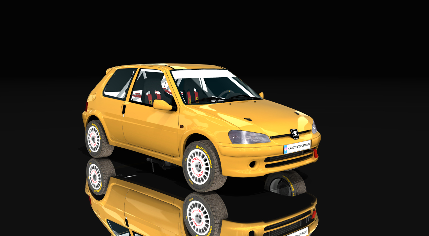 Peugeot 106 Rallye Gravel EVENTO RS N&F, skin 06_yellow