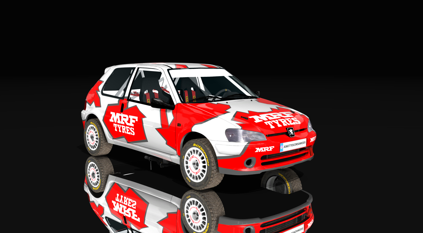 Peugeot 106 Rallye Gravel EVENTO RS N&F, skin 07 MRFTYRES_bydelirioworks