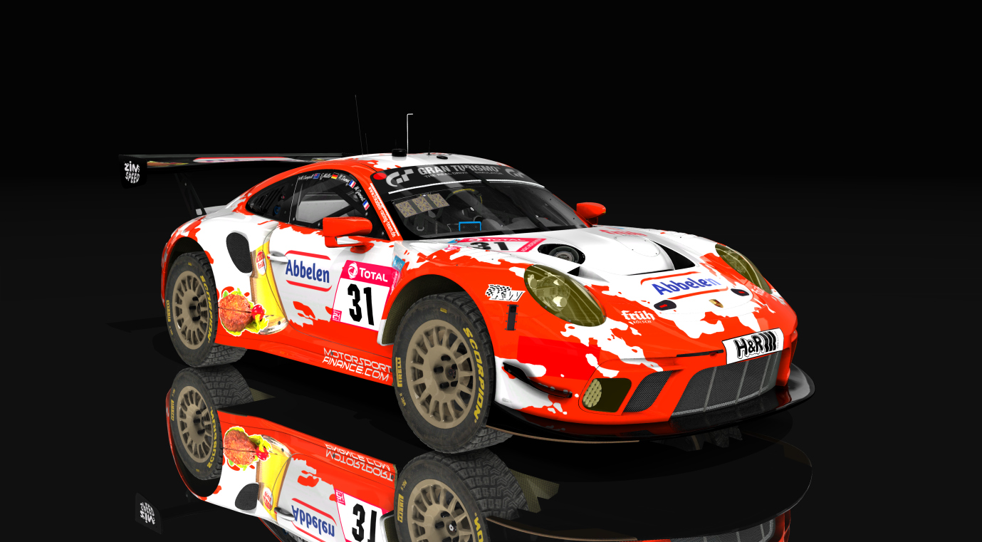 Porsche 911 GT3 R 2019 Gravel, skin 00_frikadelli_31_24h_Nürburgring