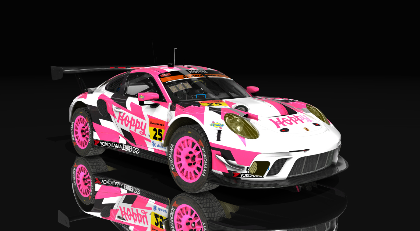 Porsche 911 GT3 R 2019 Gravel, skin 00_hoppy_team_tsuchiya_25_gt300_2020