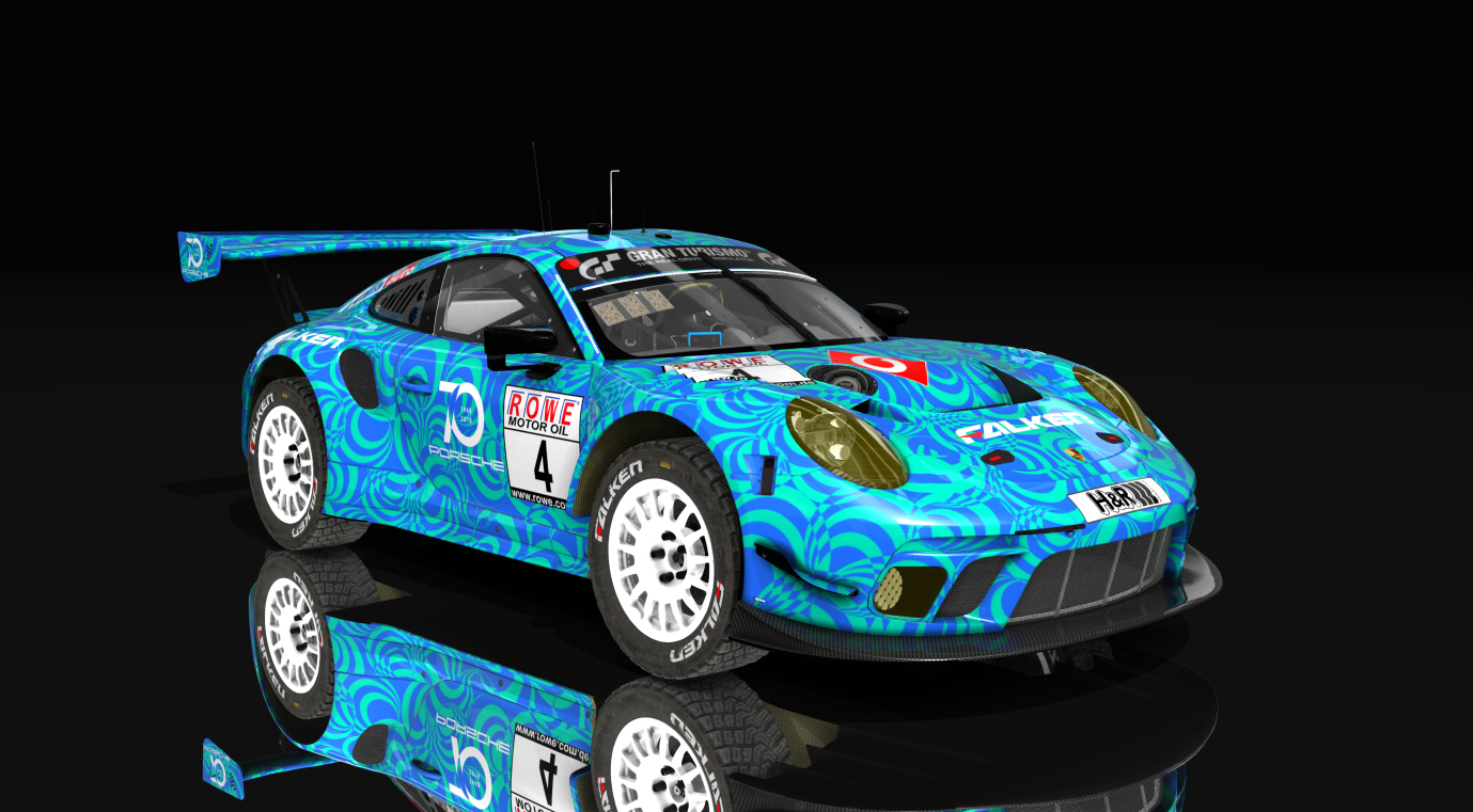 Porsche 911 GT3 R 2019 Gravel, skin 0_falken_motorsport_test_blue_4_vln_2018