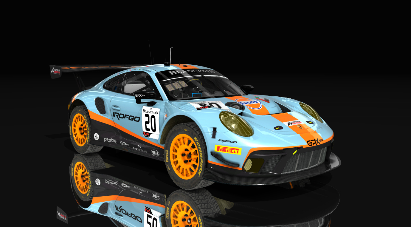 Porsche 911 GT3 R 2019 Gravel, skin 0_gpx_20_silver_2019