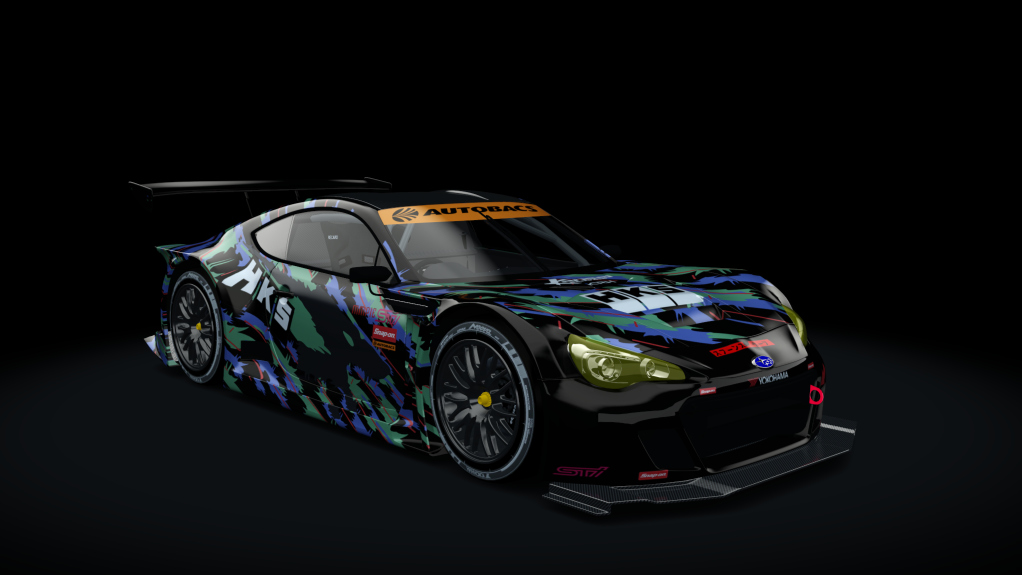 Subaru BRZ GT300 2012 AC Cup, skin hks_black