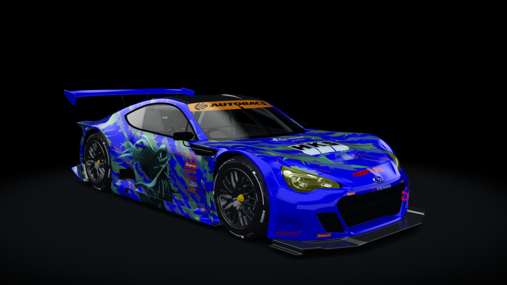 Subaru BRZ GT300 2012 AC Cup, skin hks_itasha