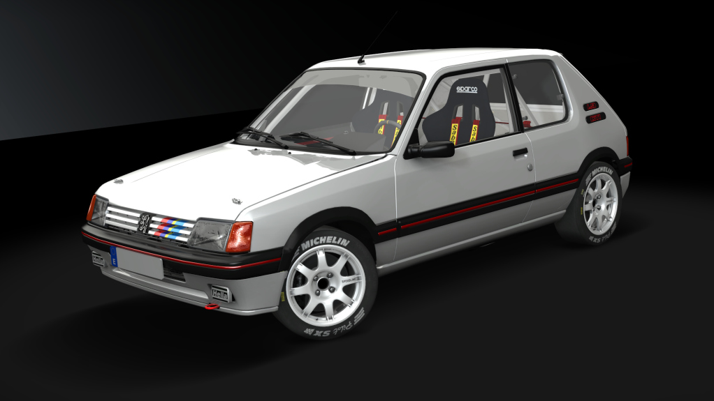 Peugeot 205 1.9 GTI Gr.N, skin blanco