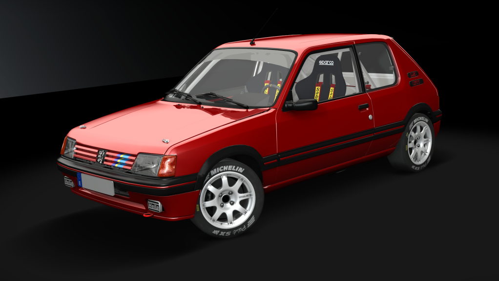 Peugeot 205 1.9 GTI Gr.N, skin rojo