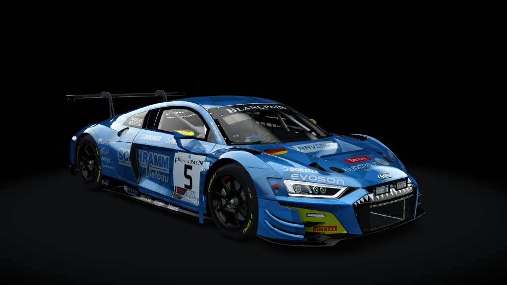 Audi R8 LMS EVO GT3 2019 AC Cup, skin Phoenix_Racing_#5_Blue_Endu