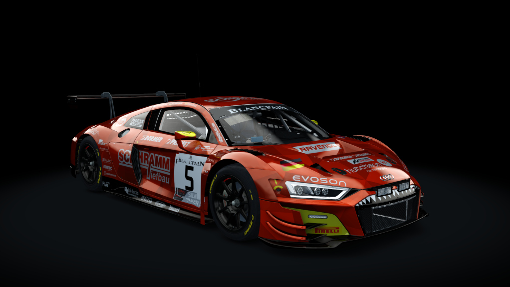 Audi R8 LMS EVO GT3 2019 AC Cup, skin Phoenix_Racing_#5_Red_Endu