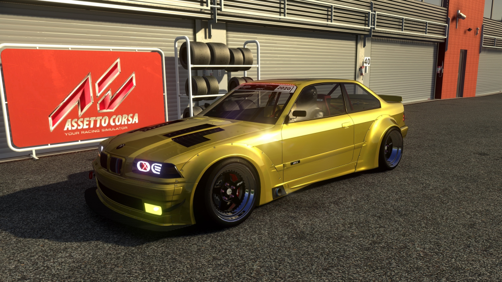 BMW E36 DACM-Online, skin Austin Yellow Metallic