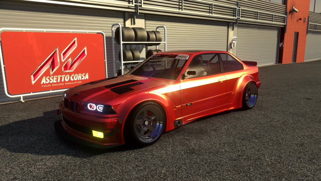 BMW E36 DACM-Online, skin Sakhir Orange Metallic
