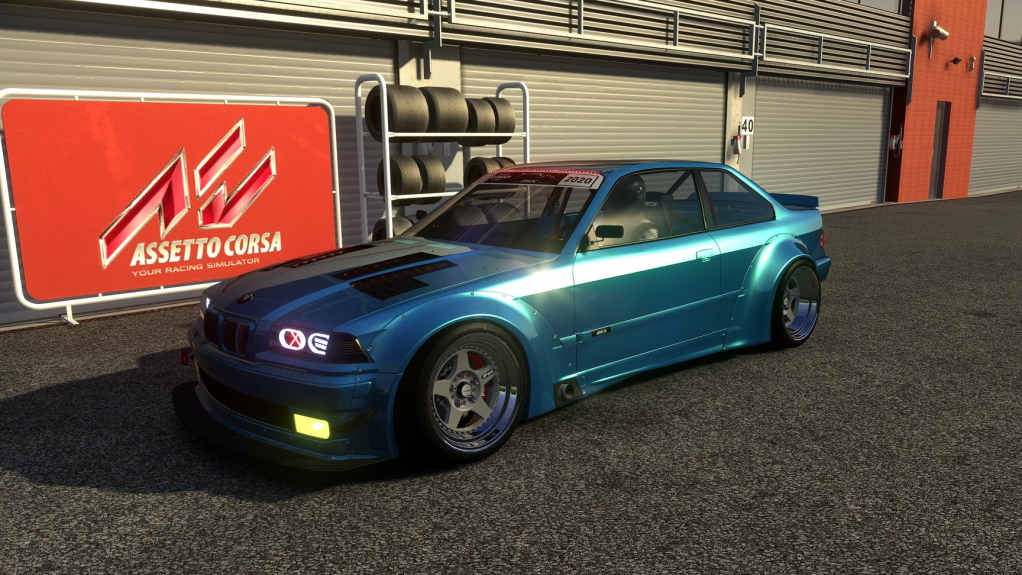 BMW E36 DACM-Online, skin Yas Marina Blue Metallic