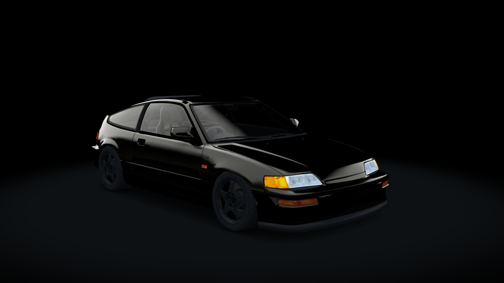 Honda CRX SiR (EE8) Turbo, skin flint_black