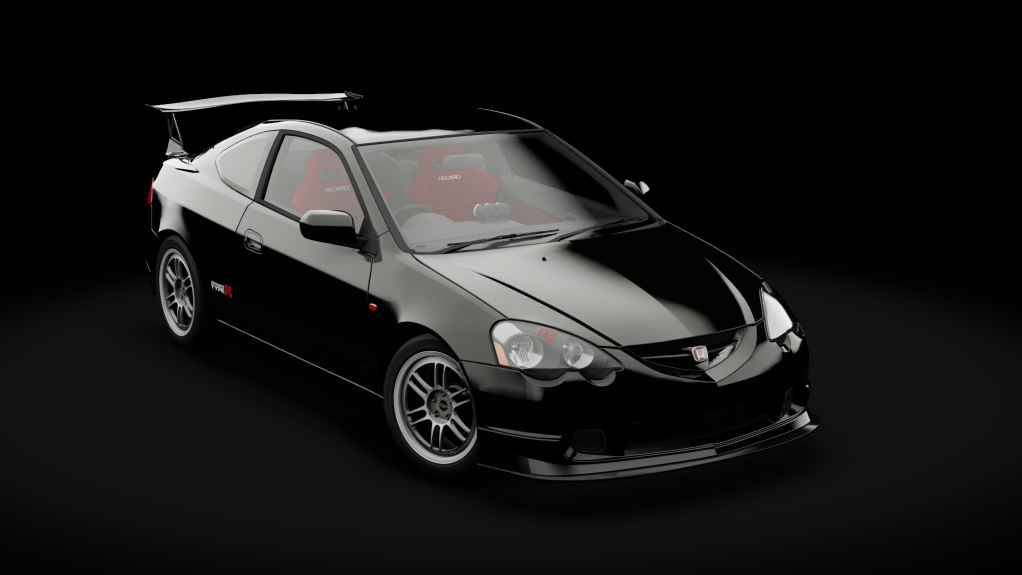 Honda Integra R MkElite AWD RSX DC5 IRL, skin Nighthawk_Black_Pearl_Red_Int