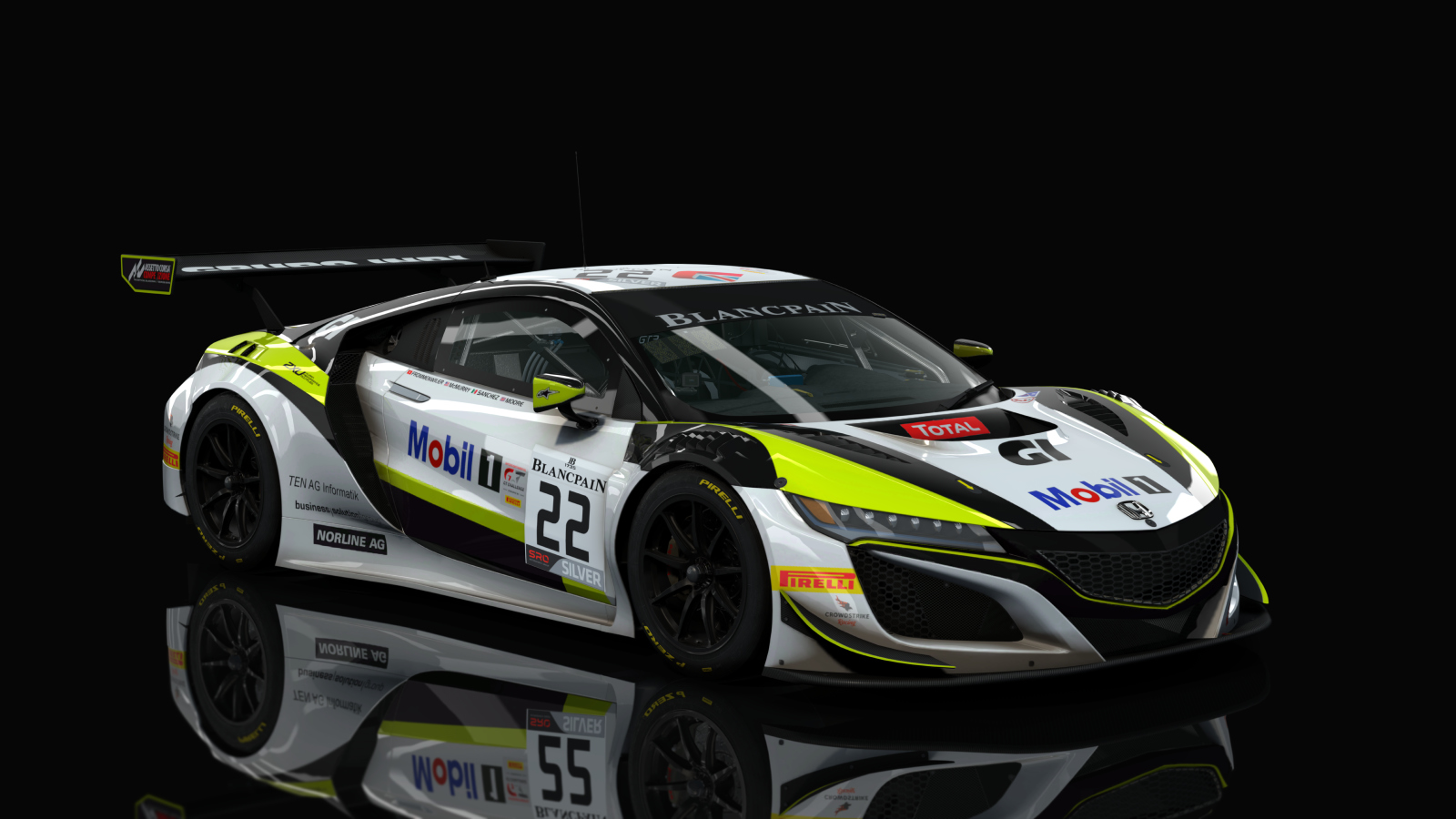 Honda NSX GT3 Evo ACC AC Cup, skin Blancpain_2019_RJN_22