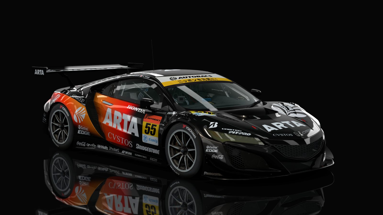 Honda NSX GT3 Evo ACC AC Cup, skin SuperGT_2019_ARTA_55