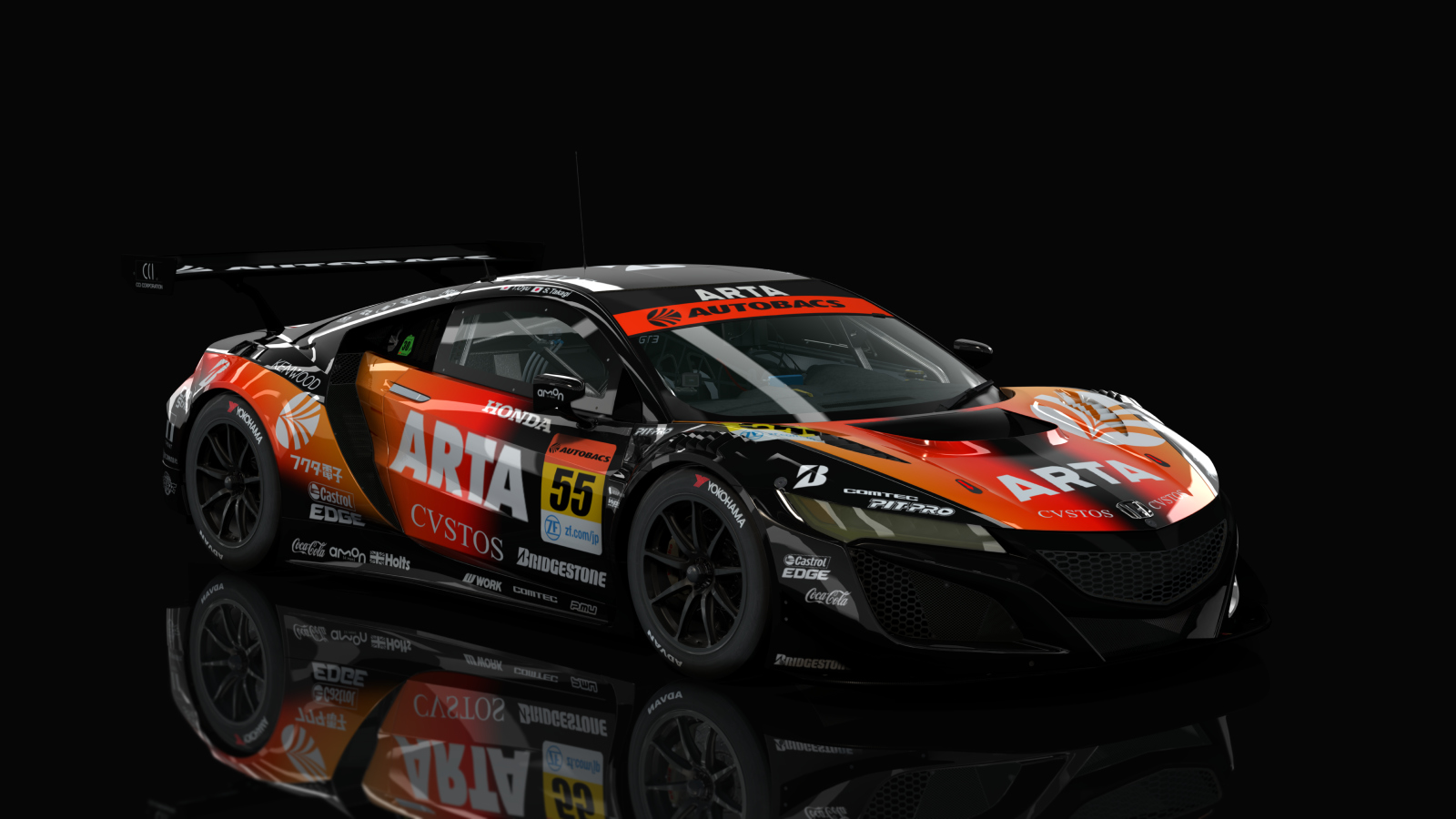 Honda NSX GT3 Evo ACC AC Cup, skin SuperGT_2020_ARTA_55