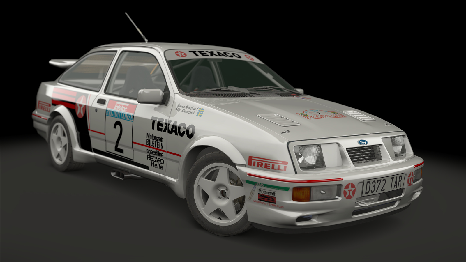 Ford Sierra Gr A, skin Stig_Blomqvist_tour_de_corse_1987