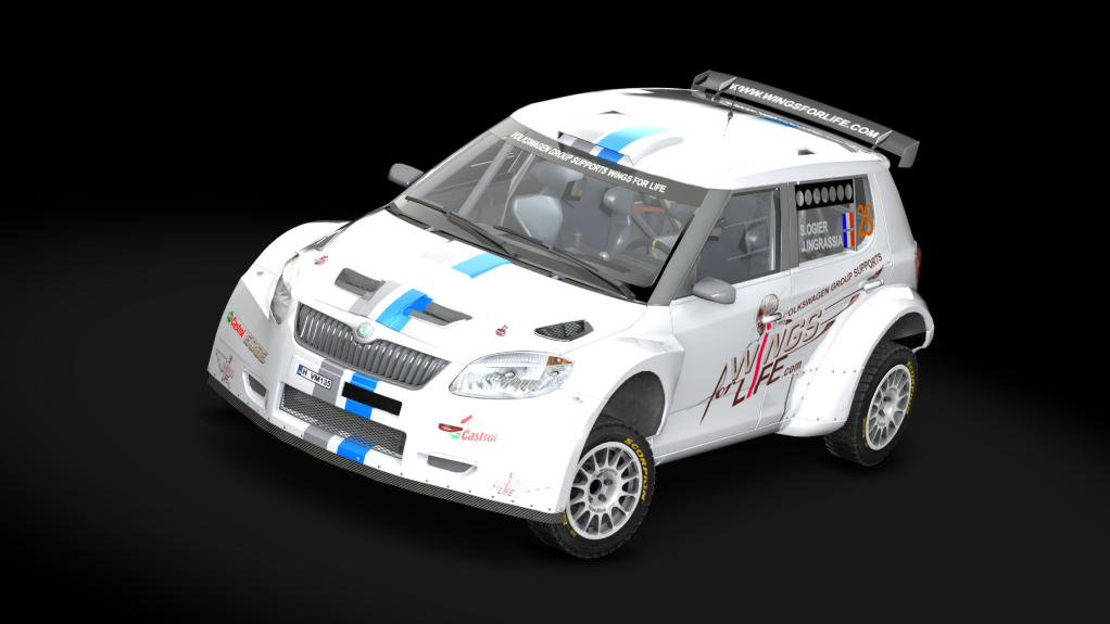 AX Skoda Fabia 3a, skin Sebastien_Ogier_Fabia_S2000_2012