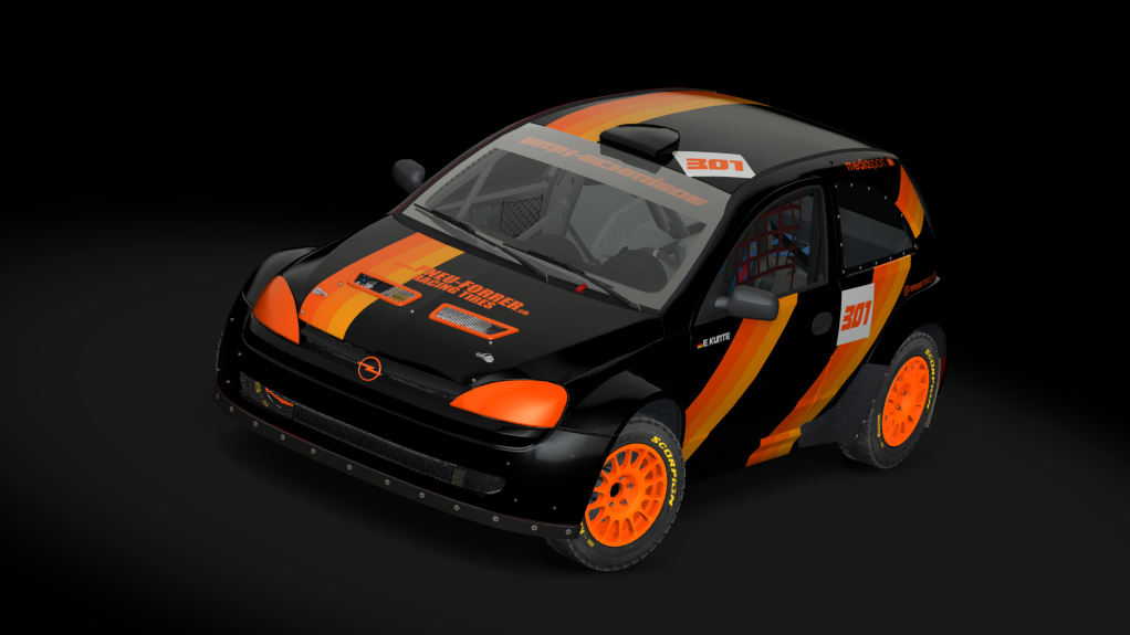 Opel Corsa S1600 3a, skin KNE