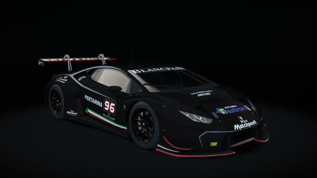 Lamborghini Huracan GT3 AC Cup, skin Racing_Black_matte