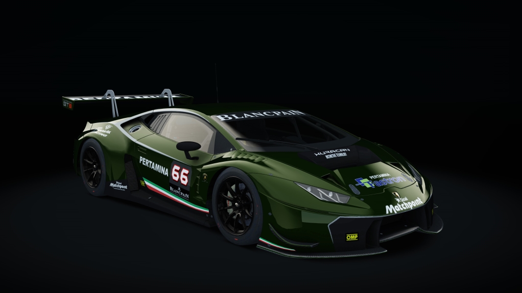 Lamborghini Huracan GT3 AC Cup, skin Racing_darkgreen