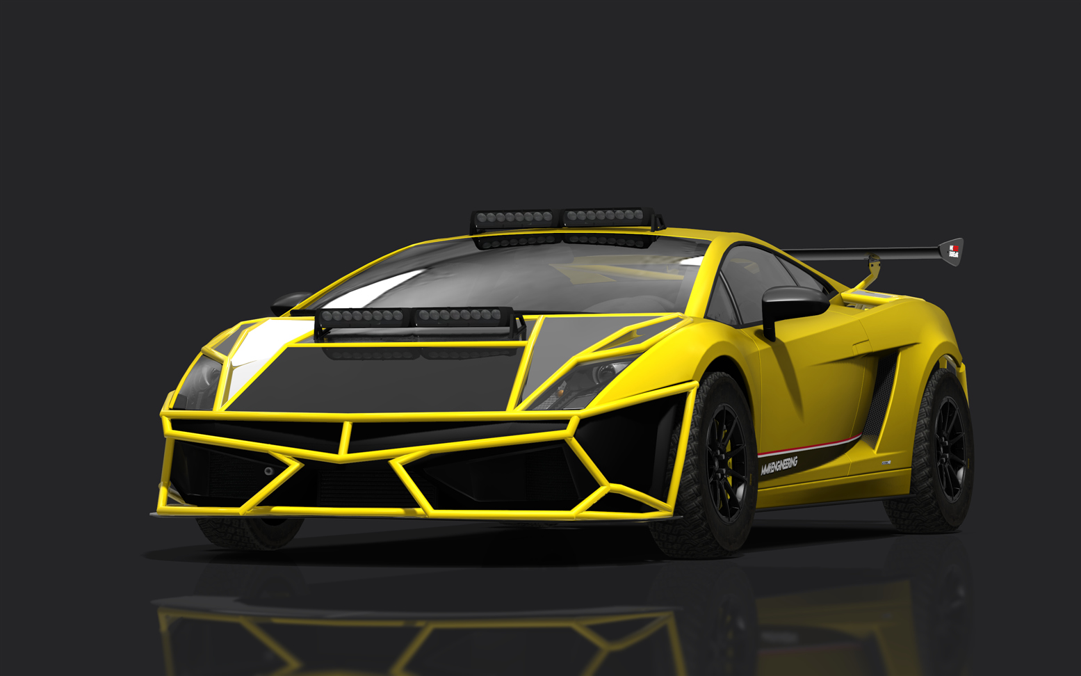 Lamborghini Gallardo SL Rally, skin giallo_horus_matt