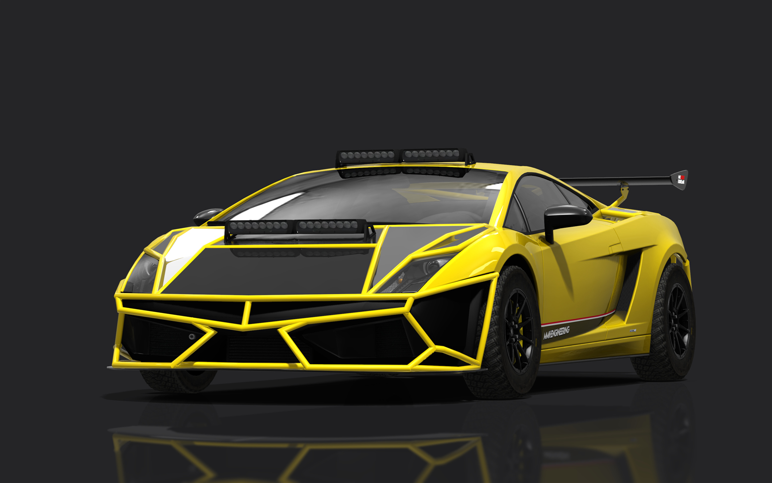 Lamborghini Gallardo SL Rally, skin giallo_midas_pearl