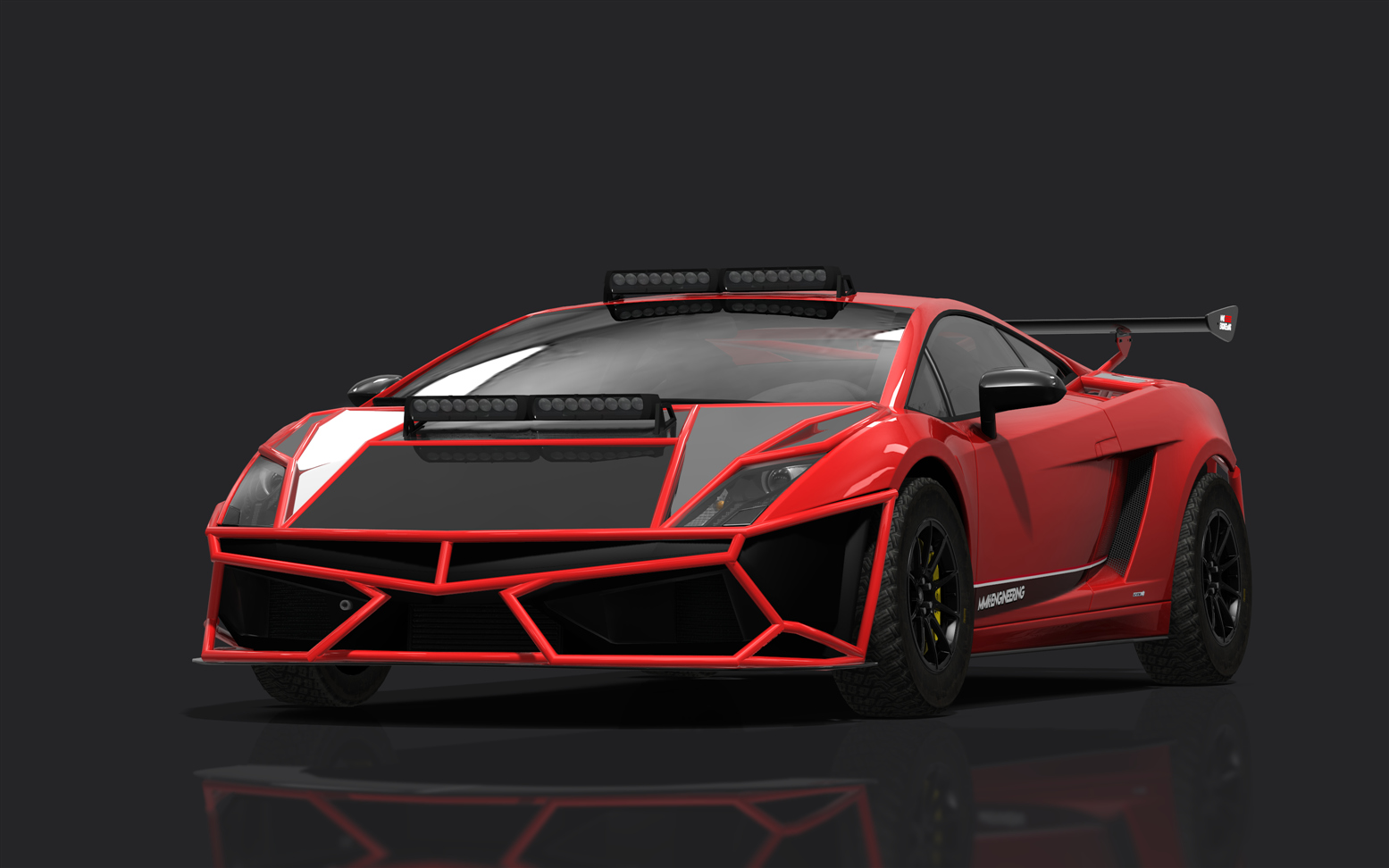 Lamborghini Gallardo SL Rally, skin rosso_mars