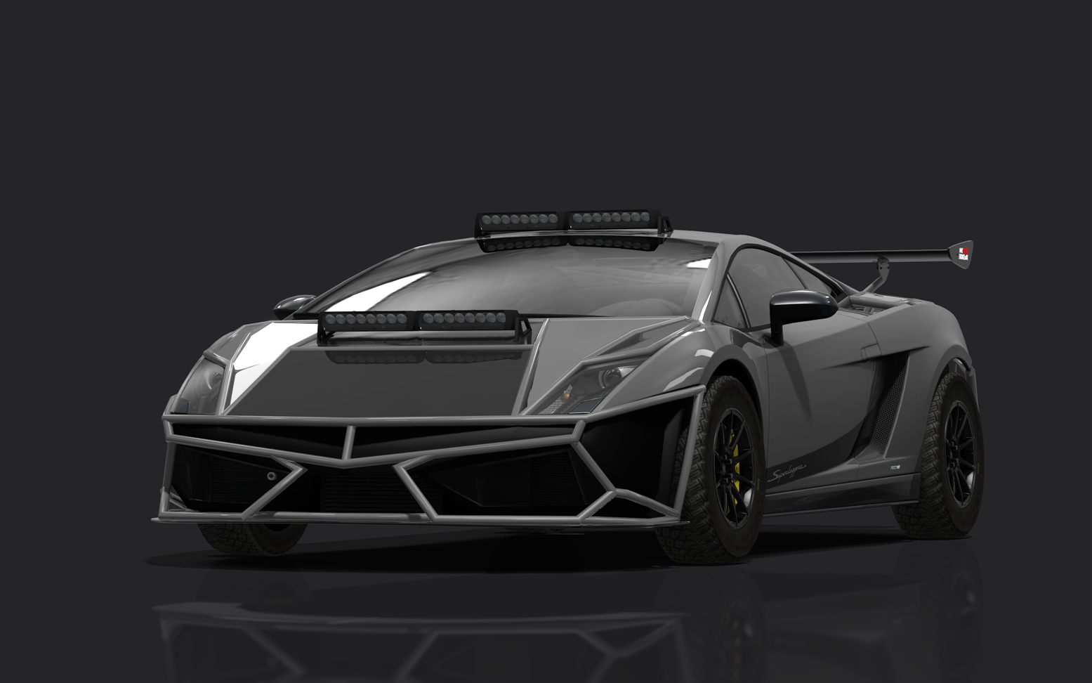 Lamborghini Gallardo SL Rally, skin striped_grey