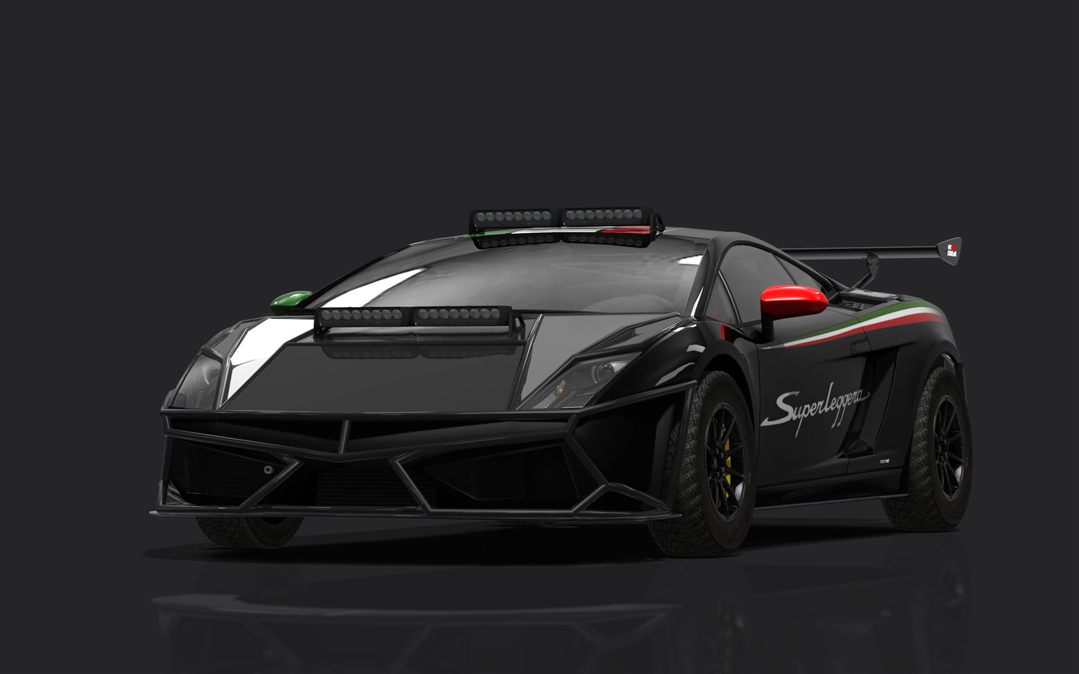 Lamborghini Gallardo SL Rally, skin tricolor_black