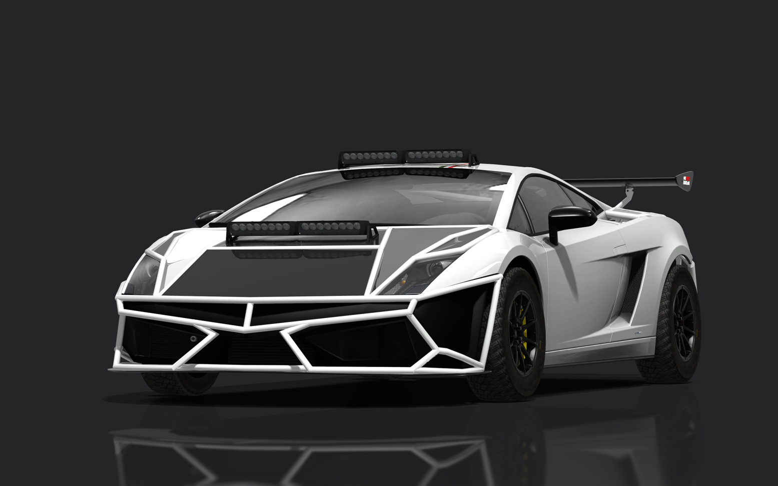 Lamborghini Gallardo SL Rally, skin tricolor_white