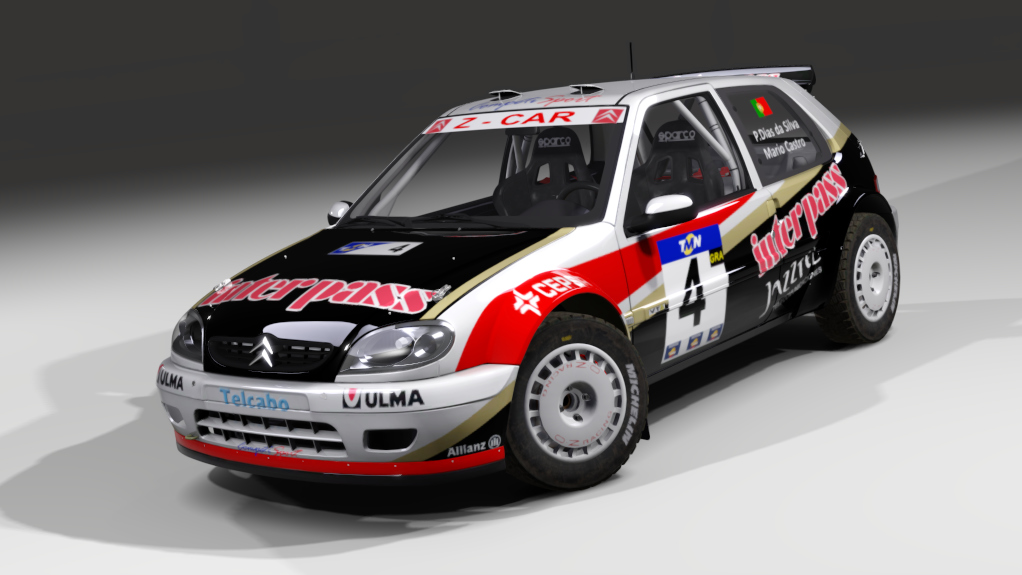 LF S1600 Citroen Saxo S1600 Gravel, skin #LF P.Dias da Silva 2003 - Interpass Competições