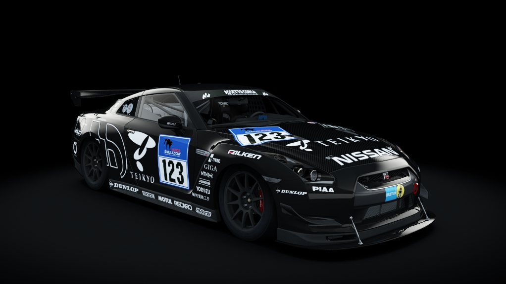 Nissan GT-R R35 CUP 2007, skin Super Black