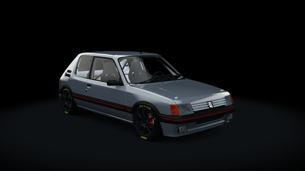 Peugeot 205 GTI 1.9 Gutmann T16v 222cv, skin Grey