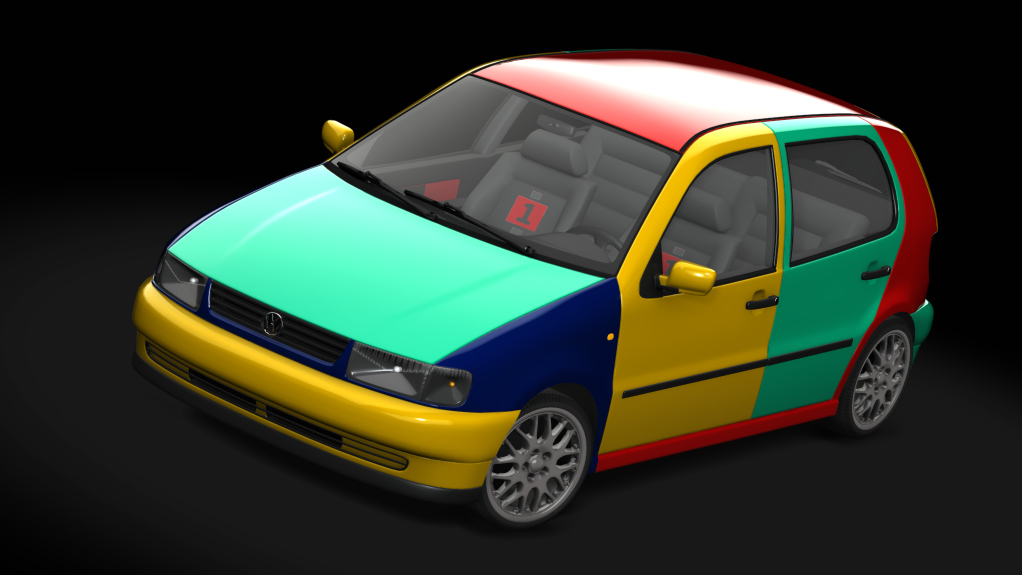 Volkswagen Polo 6N, skin Harlekin