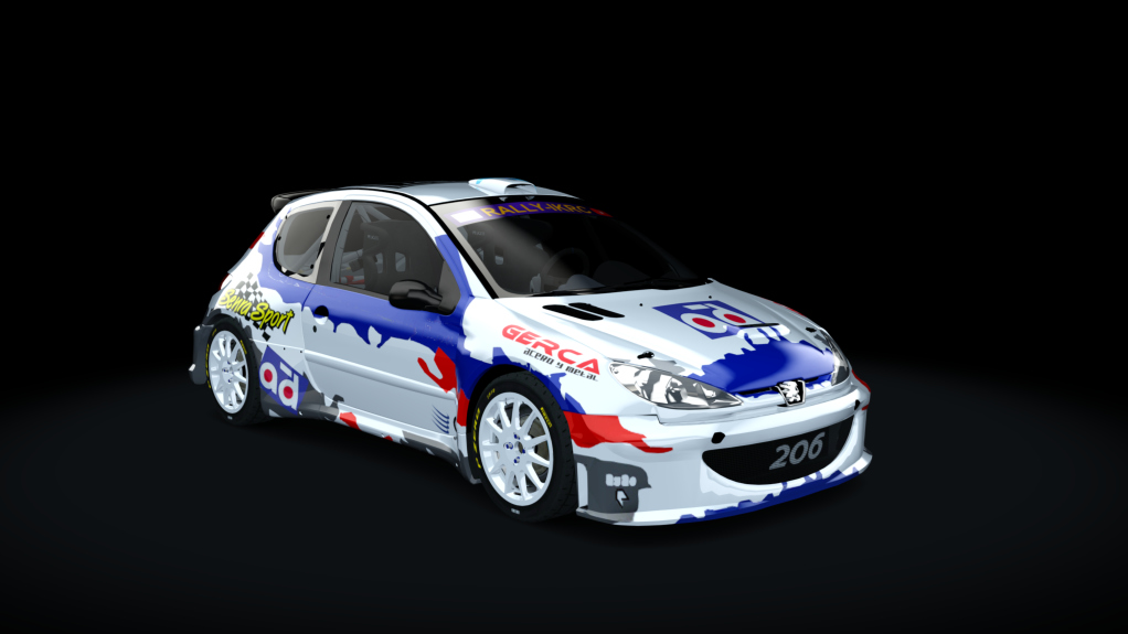 Peugeot 206 S1600, skin FernandezS1600