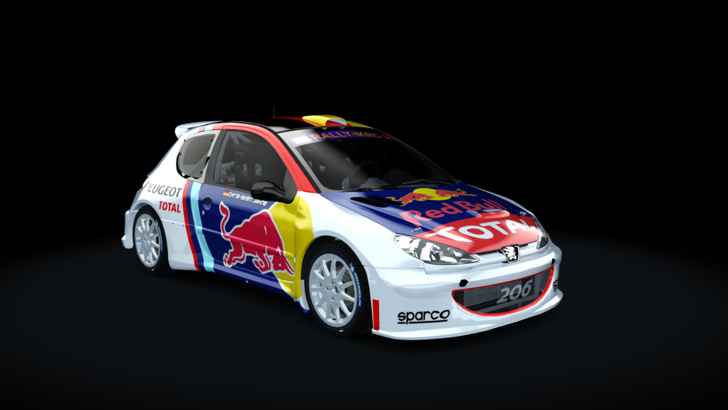 Peugeot 206 S1600, skin Jähne racing