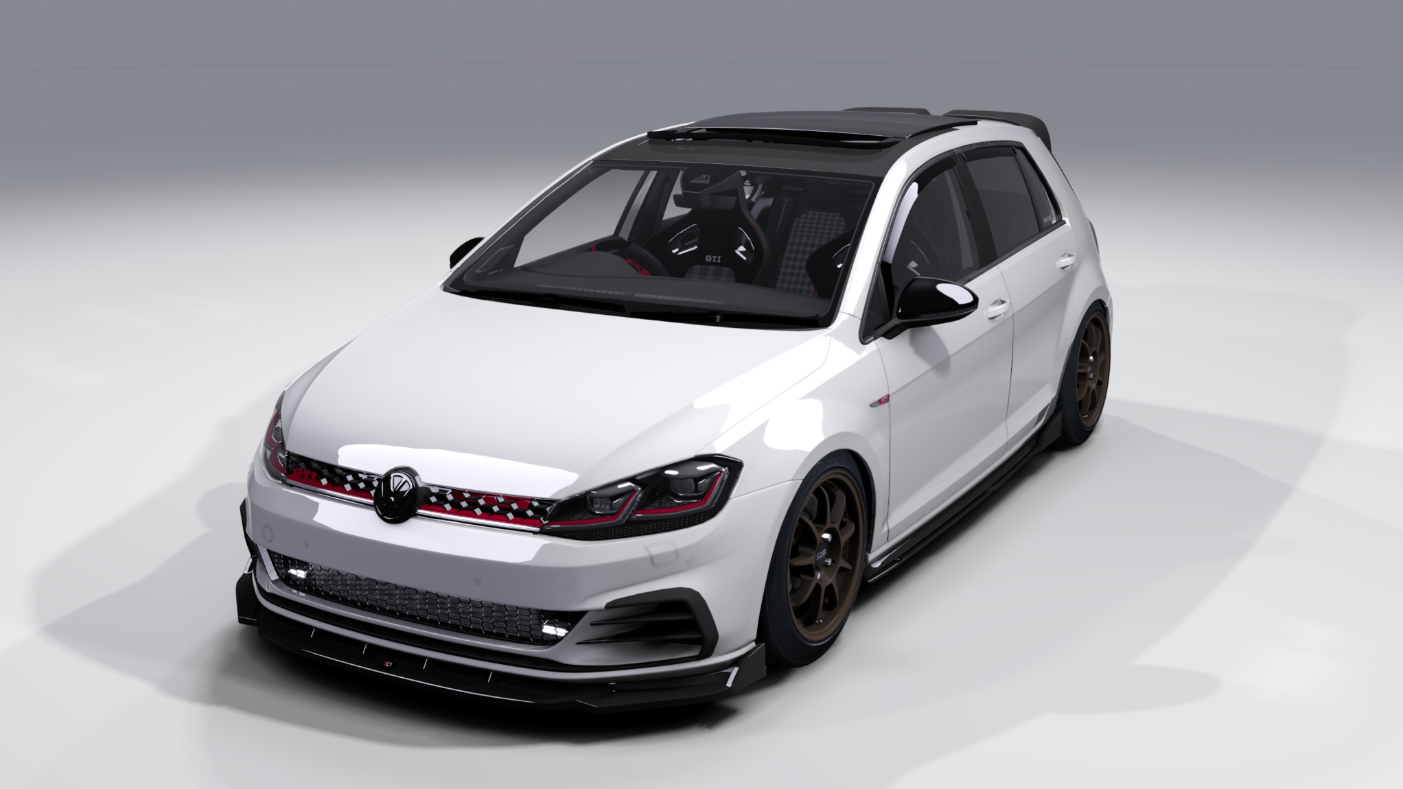 UKSM VW Golf GTI 7.5 Stage 3 RHD, skin Pure White