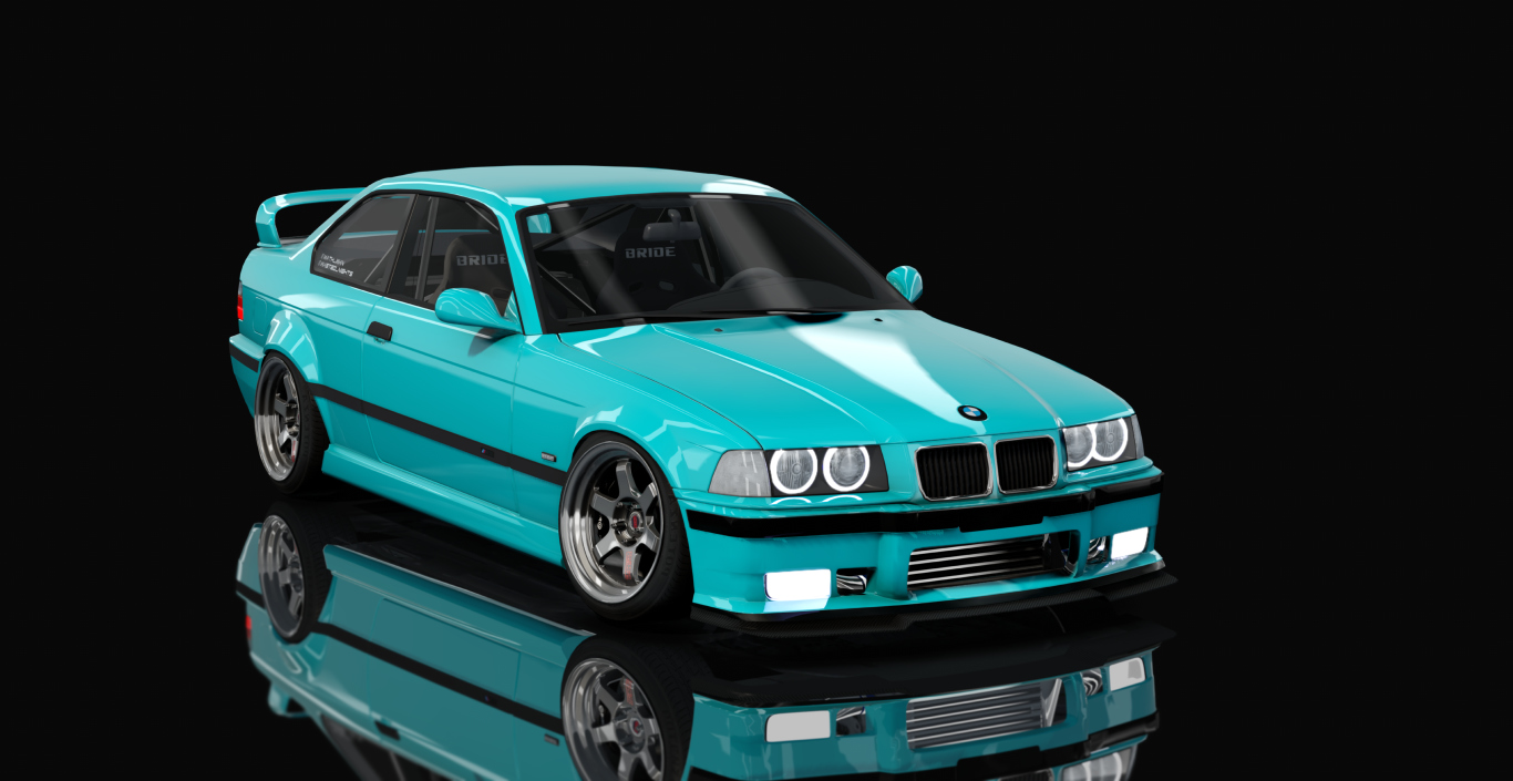 BMW 328i E36 RB26 2b, skin 05_Turkise